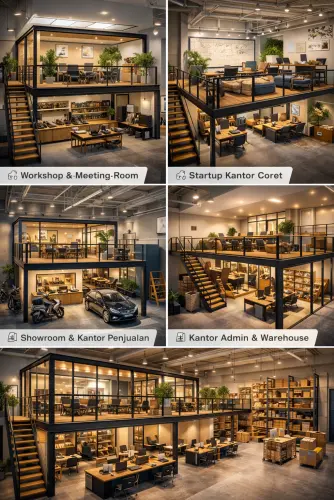 Mezzanine Ruang Kantor di Duri Kosambi